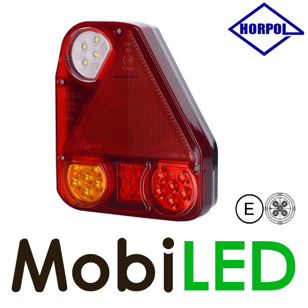 HORPOL Horpol Triangular modular rear light right 4 functions bayonet E-mark HORPOL Horpol Triangular modular rear light right 4 functions bayonet E-mark