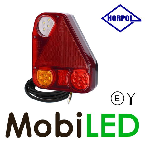 HORPOL Horpol Feu arrière modulaire triangulaire droit 4 fonctions E-marque HORPOL Horpol Feu arrière modulaire triangulaire droit 4 fonctions E-marque