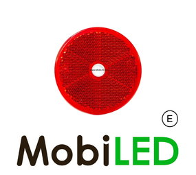 Reflector 6cm rond Rood E-keur Reflector 6cm rond Rood E-keur