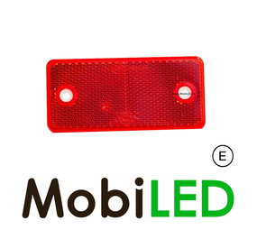 Reflector 94mm rechthoek rood