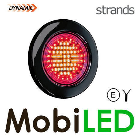 Strands Dark Knight dynamisch achterlicht links Strands Dark Knight dynamisch achterlicht links