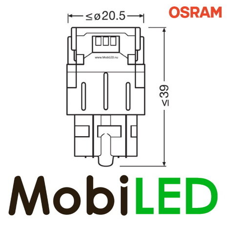 OSRAM OSRAM W21/5 watt (W3x16q) LEDriving SL (7515DYP) Amber OSRAM OSRAM W21/5 watt (W3x16q) LEDriving SL (7515DYP) Amber