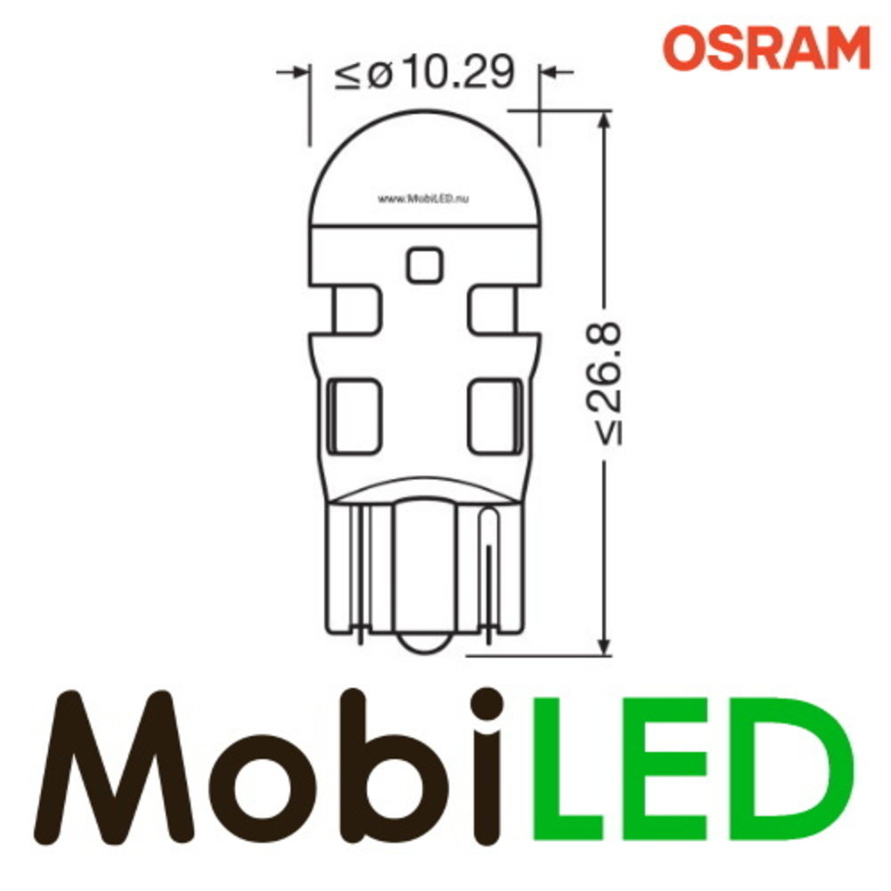 OSRAM OSRAM W2.1 x 9.5d (W5W) LEDriving SL (2 pieces) White