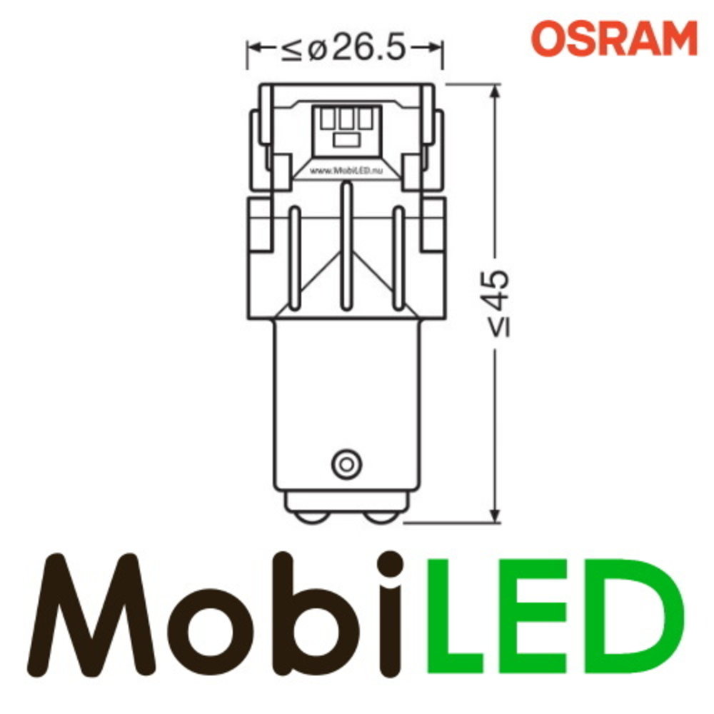 OSRAM OSRAM P21/5W (BAY15d) LEDriving SL (2 piéce) Ambre