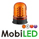 Flitslamp 24 leds vaste montage amber E-keur Flitslamp 24 leds vaste montage amber E-keur
