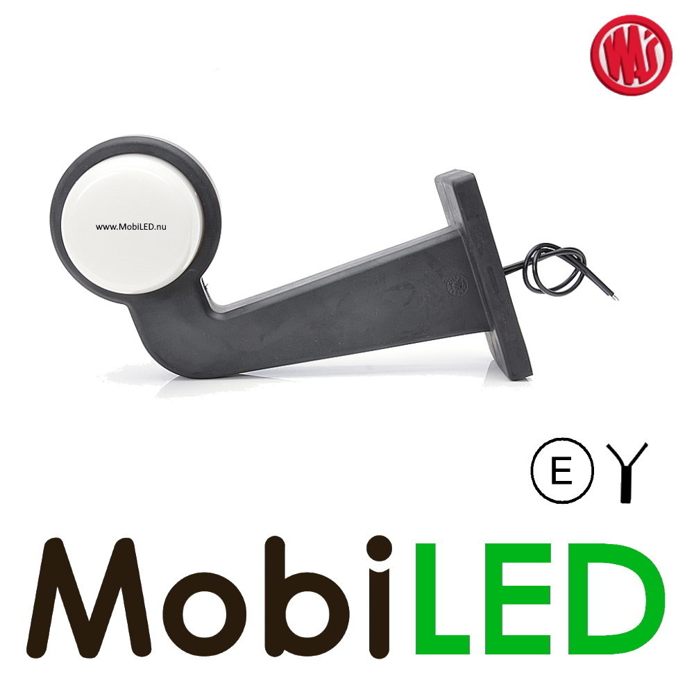WAS  Neon model rood/wit Rechts gebogen 12-24 volt E-keur