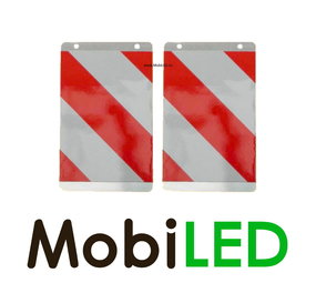 Set de drapeaux de hayon arrière rouge/blanc