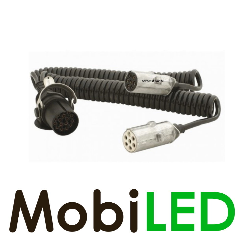 24 volt Electrospiraal adapter 15/7 3,8 meter 24 volt Electrospiraal adapter 15/7 3,8 meter