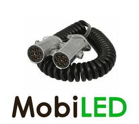 24 volt N-type 7-aderig Electrospiraalkabel 4 meter 24 volt N-type 7-aderig Electrospiraalkabel 4 meter