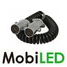 24 volt N-type 7-aderig Electrospiraalkabel 4 meter