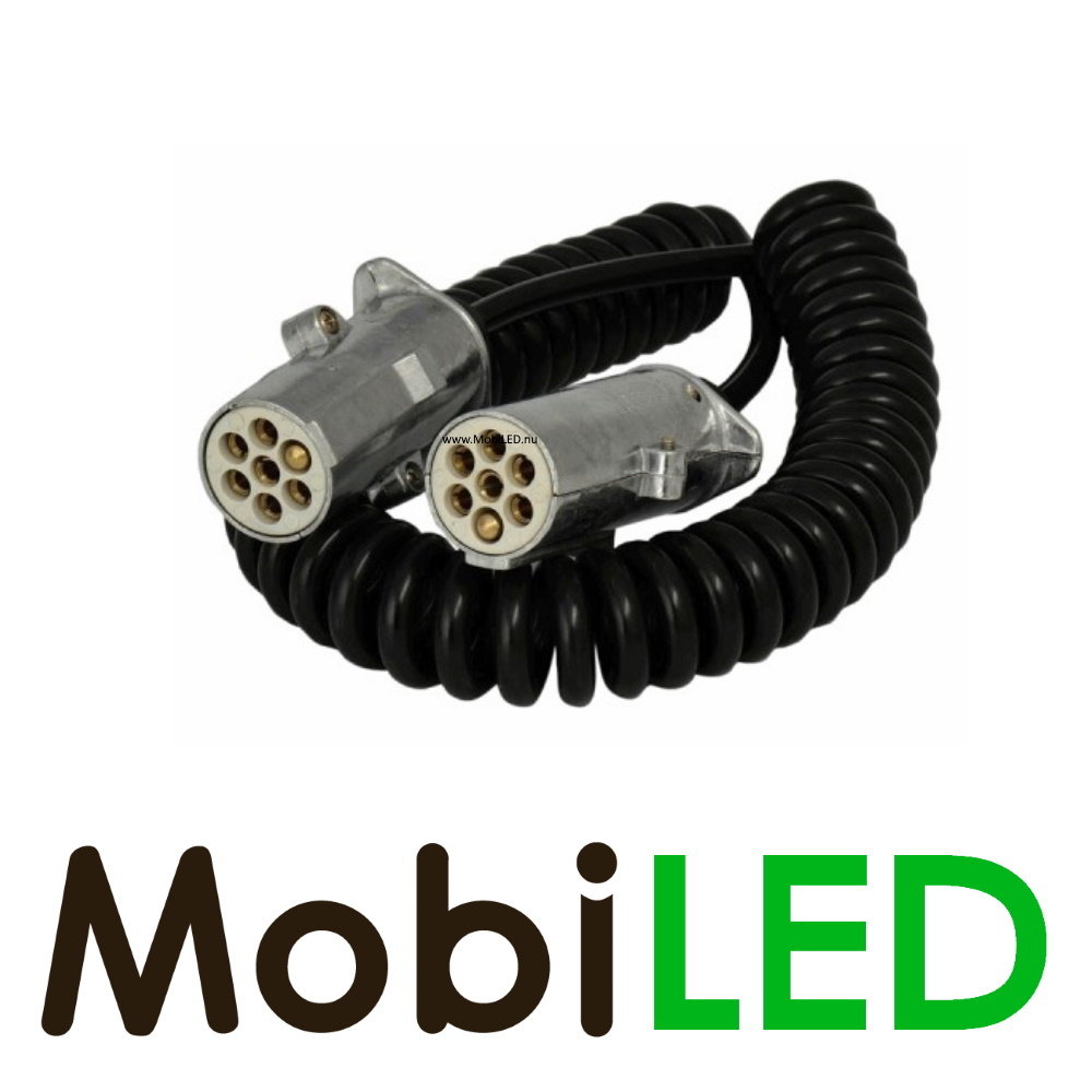 24 volt S-type 7-aderig Electrospiraalkabel 4 meter