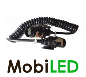 24 volt 15-aderig Electrospiraalkabel 4 meter 24 volt 15-aderig Electrospiraalkabel 4 meter