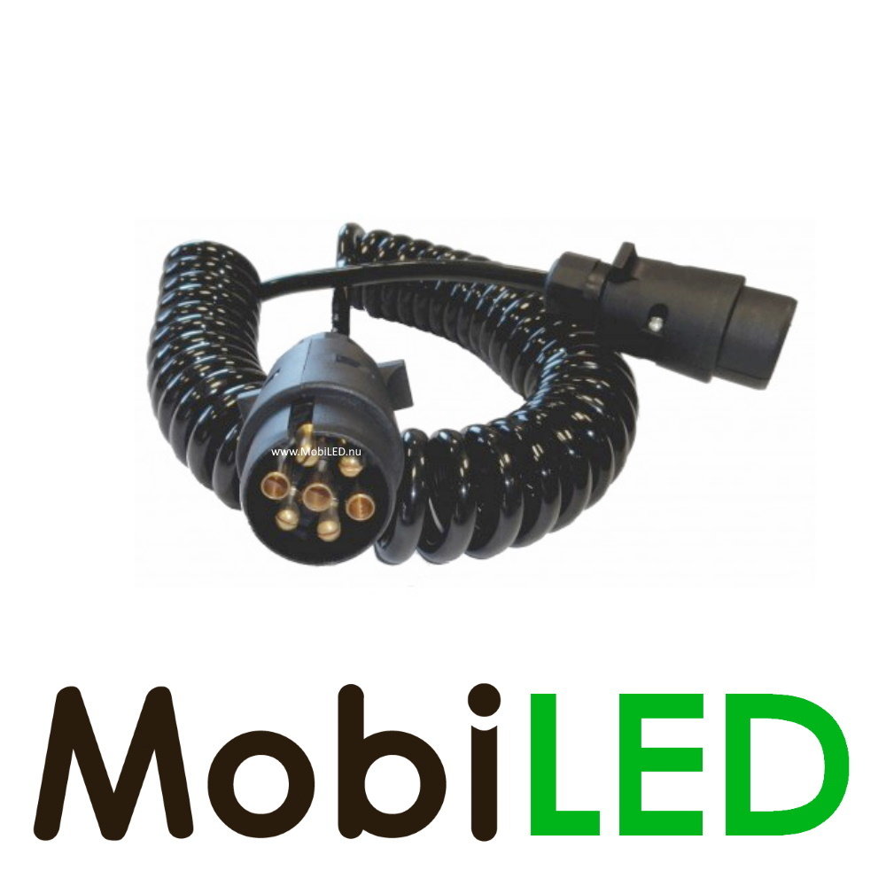 Câble spiralé Electro 12 volts 7 fils 5 mètres Câble spiralé Electro 12 volts 7 fils 5 mètres