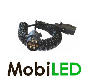 12 volts 7-wire Electro spiral cable 5 meters 12 volts 7-wire Electro spiral cable 5 meters