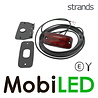 Strands Strands Marquage latéral rouge avec feu de stop et reflecteur 5m câble E-marque