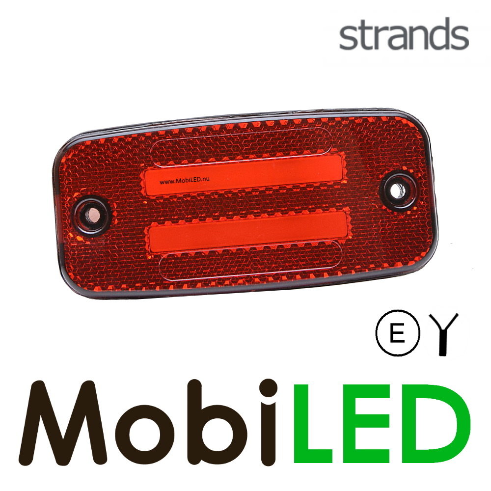 Strands Strands Zijmarkering met remlicht 5 m kabel rood