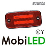 Strands Strands Marquage latéral rouge avec feu de stop et reflecteur 5m câble E-marque
