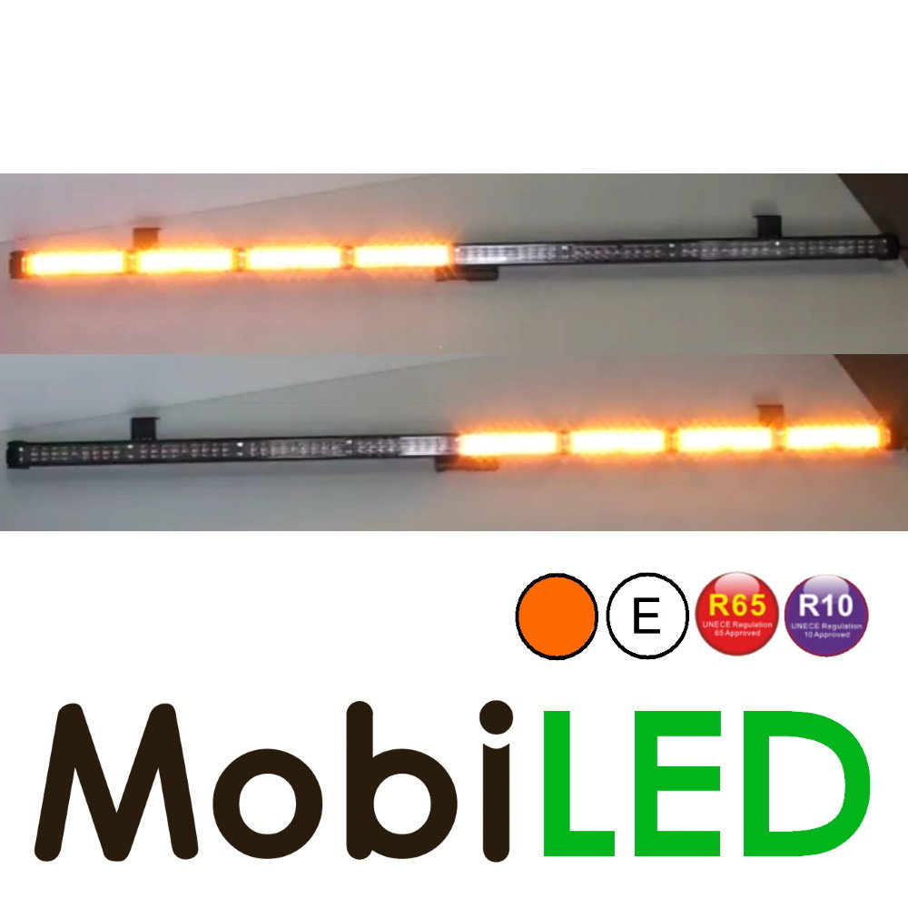 Barre flash 1204 mm Ambre E-mark Barre flash 1204 mm Ambre E-mark