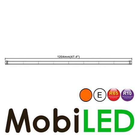 Barre flash 1204 mm Ambre E-marque Barre flash 1204 mm Ambre E-marque