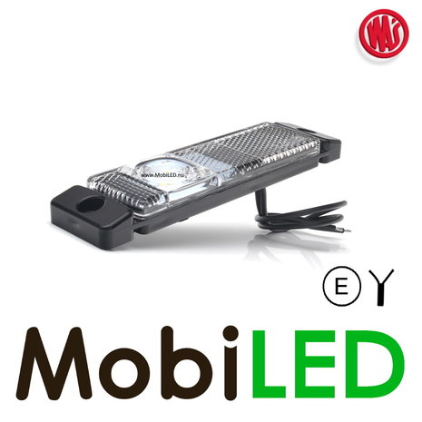WAS WAS Side marking elongated side white with reflector E-mark