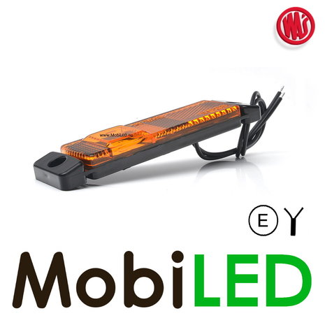 WAS WAS Side marking elongated side amber with reflector E-mark