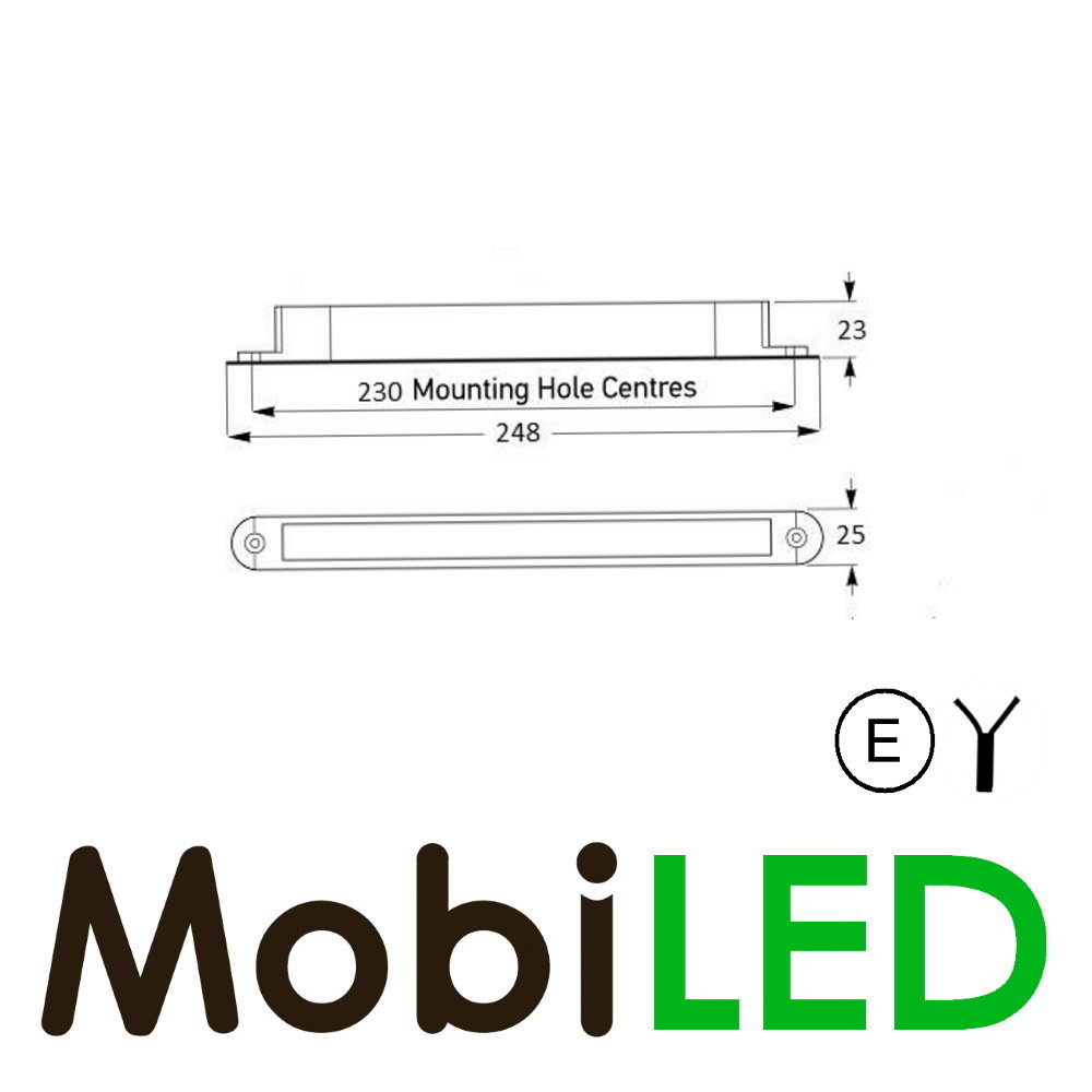 Slim line reversing light Slim line reversing light