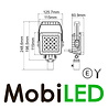 Lampe de travail 48W carrée avec poignée E-marque