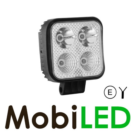 Werklamp 12W vierkant blauw E-keur Werklamp 12W vierkant blauw E-keur