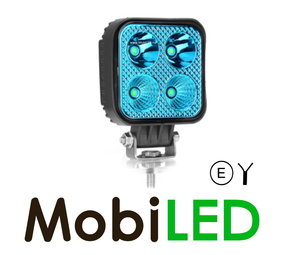 Werklamp 12W vierkant blauw E-keur Werklamp 12W vierkant blauw E-keur