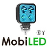 Worklight 12W square blue E-mark Worklight 12W square blue E-mark