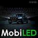Strands Strands Dark Knight Intense feu de position ambre/blanc 9 pouces E-marque Strands Strands Dark Knight Intense feu de position ambre/blanc 9 pouces E-marque