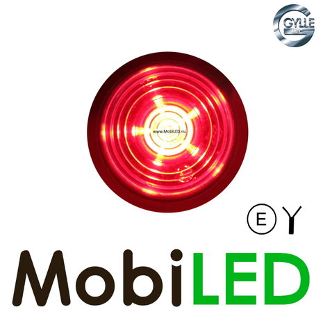 Gylle Gylle Unité modèle danois rouge transparent 12-24 volts E-marque Gylle Gylle Unité modèle danois rouge transparent 12-24 volts E-marque