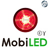 Gylle Gylle Unit Danish model red transparent 12-24 volts E-mark Gylle Gylle Unit Danish model red transparent 12-24 volts E-mark