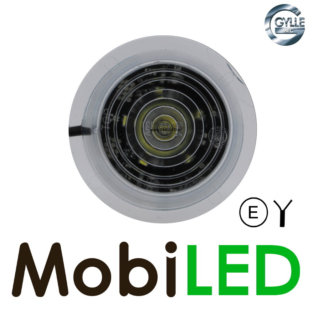 Gylle Gylle unit Deens model amber transparant 12-24 volt E-keur Gylle Gylle unit Deens model amber transparant 12-24 volt E-keur