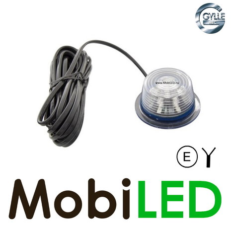 Gylle Gylle unit Deens model amber transparant 12-24 volt E-keur Gylle Gylle unit Deens model amber transparant 12-24 volt E-keur