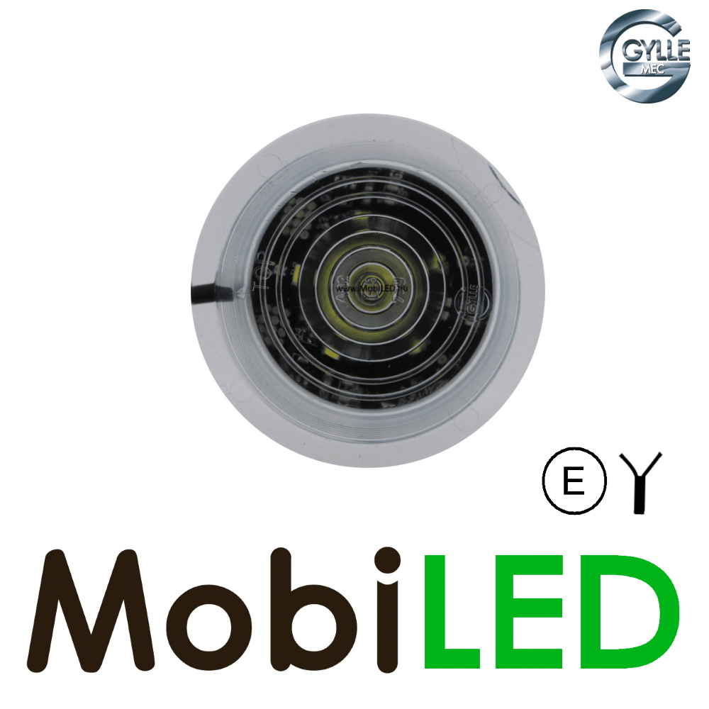 Gylle Unité Gylle modèle danois blanc transparent 12-24 volts E-mark Gylle Unité Gylle modèle danois blanc transparent 12-24 volts E-mark