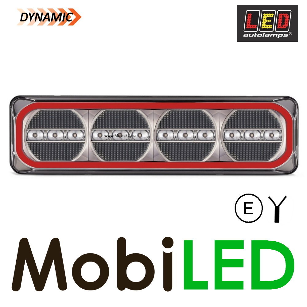 LED autolamps Feu arrière dynamique 5 fonctions 12-24 volts E-marque LED autolamps Feu arrière dynamique 5 fonctions 12-24 volts E-marque