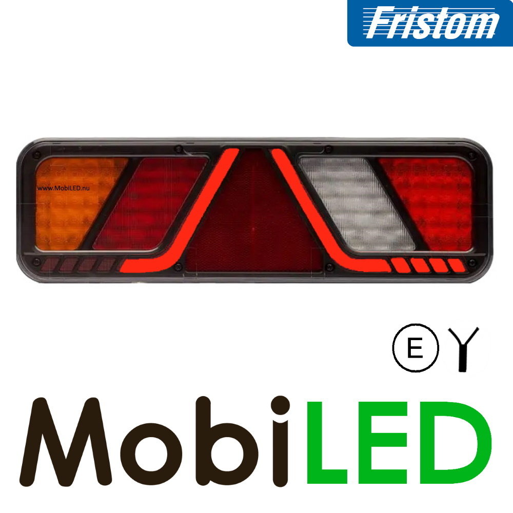 Fristom Rear light 5 functions reflector side marking left 24V E-mark Fristom Rear light 5 functions reflector side marking left 24V E-mark