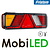 Rear light 5 functions reflector side marking left