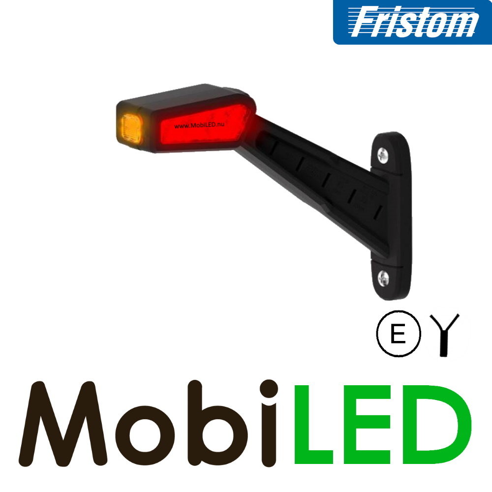 Fristom Lampe pendentive modèle oblique Gauche E-mark rouge/ambre/blanc 12-24 volts