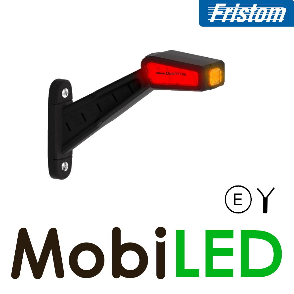 Fristom Lampe pendentive modèle oblique Droite E-mark rouge/ambre/blanc 12-24 volts Fristom Lampe pendentive modèle oblique Droite E-mark rouge/ambre/blanc 12-24 volts