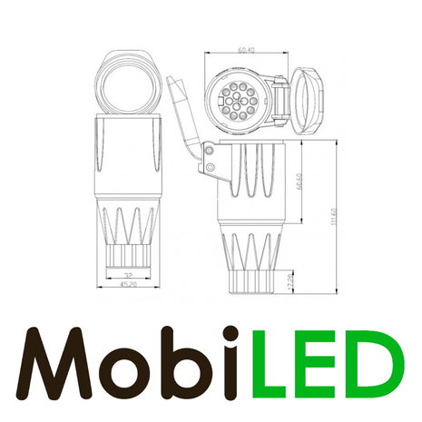 Plastic power socket 12 volts type 1 with 13 pins Plastic power socket 12 volts type 1 with 13 pins