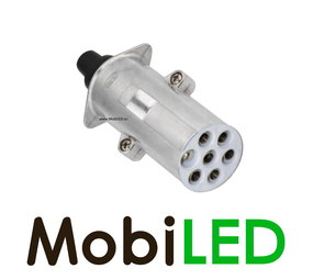 Aluminium stekker 24 V type S, 7 pins Aluminium stekker 24 V type S, 7 pins