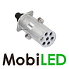 Aluminium stekker 24 V type S, 7 pins Aluminium stekker 24 V type S, 7 pins