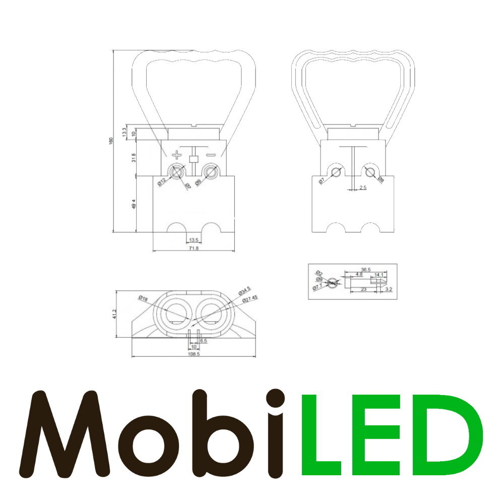 Connecteur batterie 24 V type SW-4 Connecteur batterie 24 V type SW-4