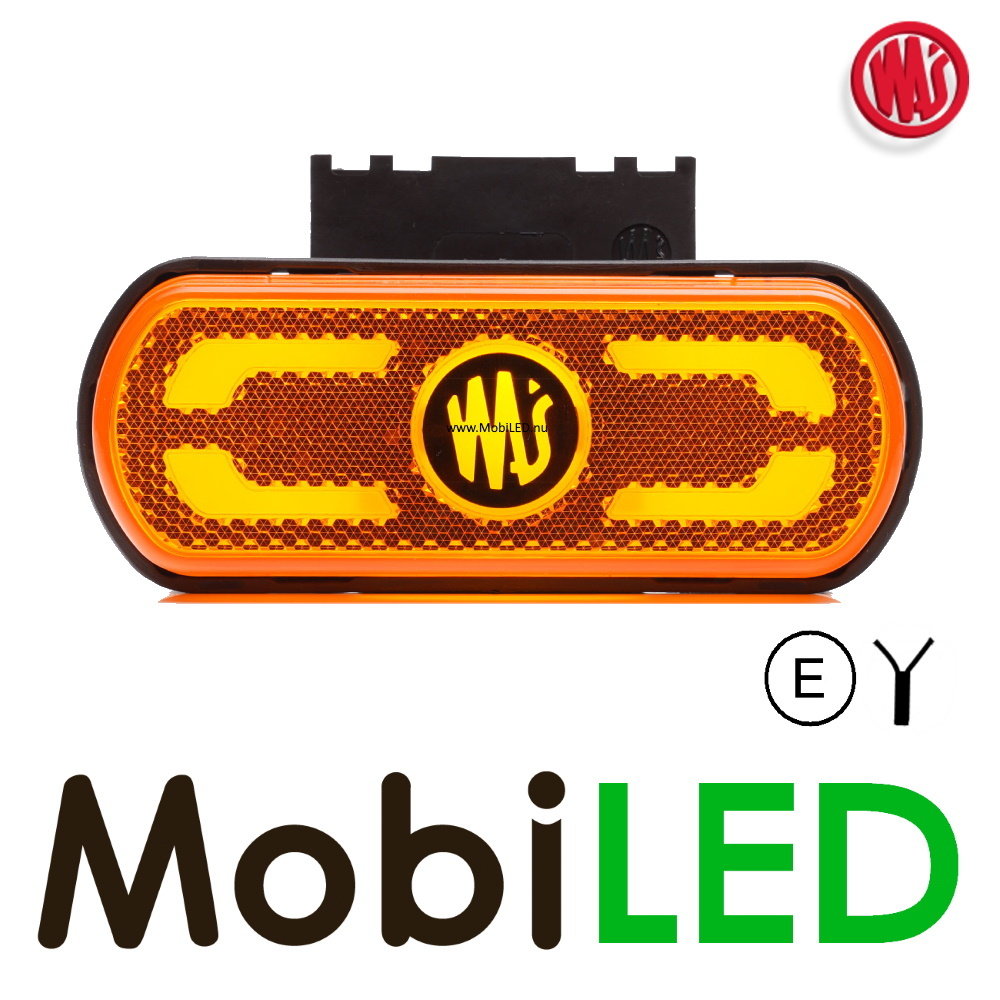 WAS WAS zijmarkering met projectie lijn amber E-keur