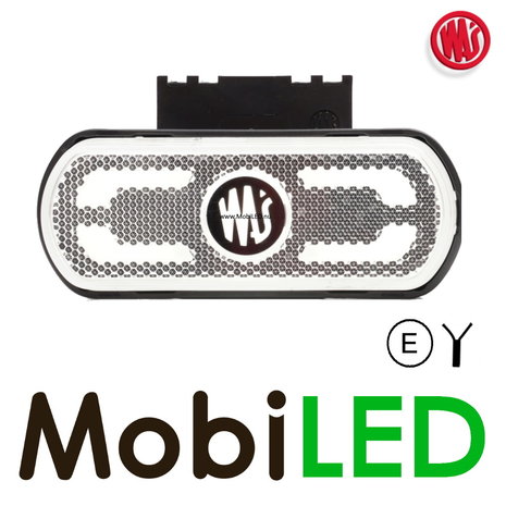 WAS WAS zijmarkering met projectie lijn wit E-keur