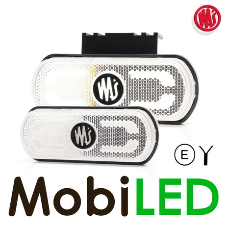 WAS WAS zijmarkering met projectie lijn wit E-keur