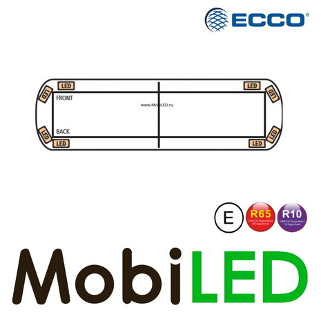 ECCO Série 12+ Barre flash 1219 mm 8 LED ECCO Série 12+ Barre flash 1219 mm 8 LED