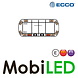 ECCO 12+ Serie Flitsbalk 914 mm 8 leds, 2 werklampen en achterlichten ECCO 12+ Serie Flitsbalk 914 mm 8 leds, 2 werklampen en achterlichten